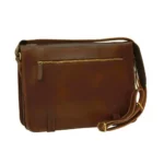 Old Angler Classic Leather Messenger Bag - Image 2