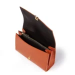 Maya brown women's leather handbag - Image 3